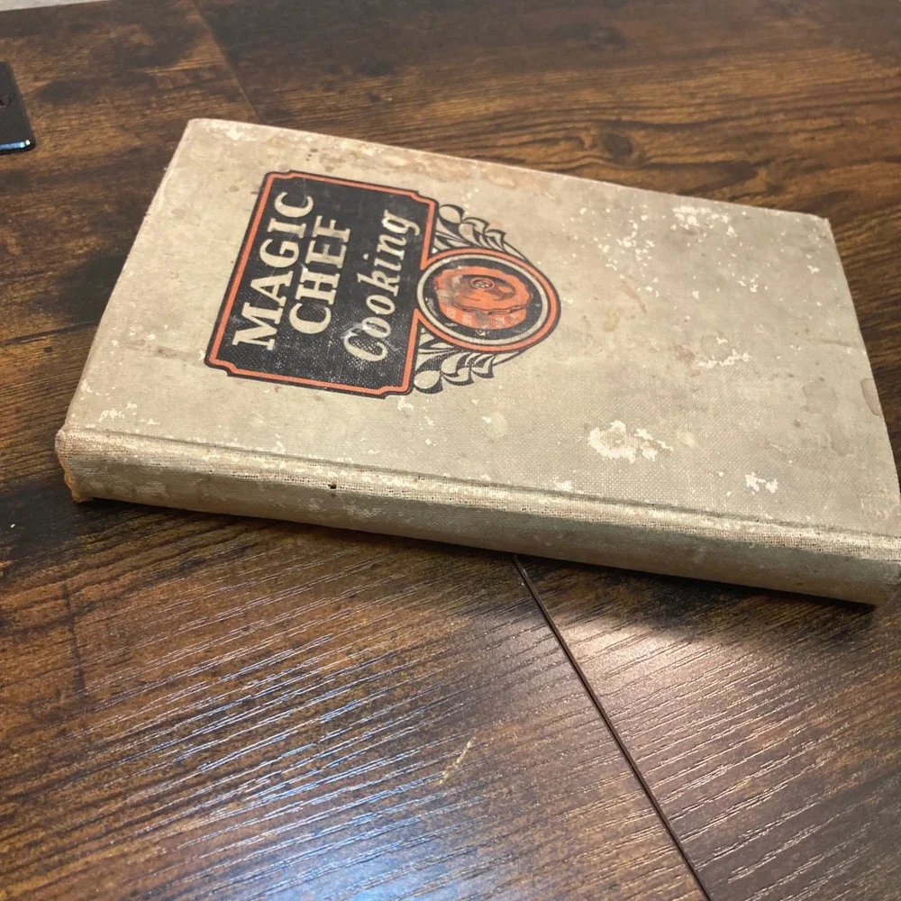 Magic Chef Cooking HC Cookbook 1935 Thrashed Customized Cut/Paste Copy Recipes